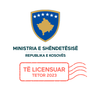 Të licensuar nga Ministria e Shëndetësisë së Republikës së Kosovës